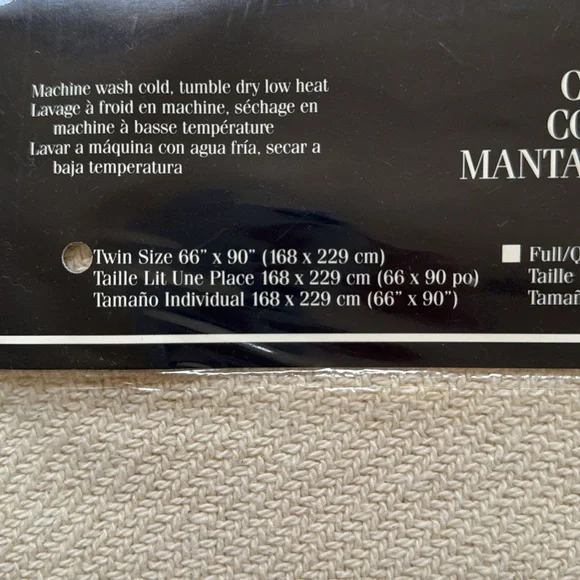 100% Cotton Bed Blanket. Original packaging - Picture 3 of 3